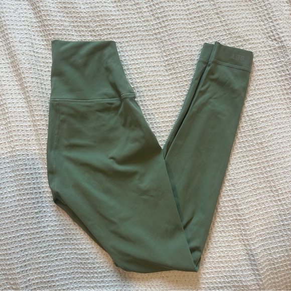 Set Active women’s luxform logo leggings size XS green blue athletic pants - Picture 6 of 7